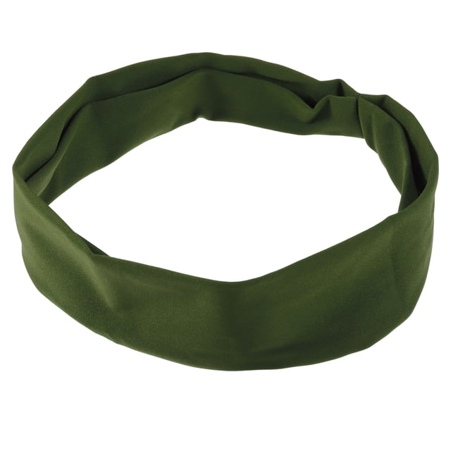 1 pieza de diademas deportivas para hombres y mujeres Unique Bargains Verde Militar 25x7.5cm