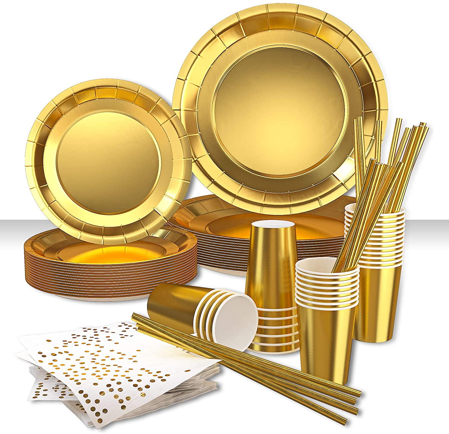 146pcs Disposable Party Tableware Set SuppliesBirthday Party Plates