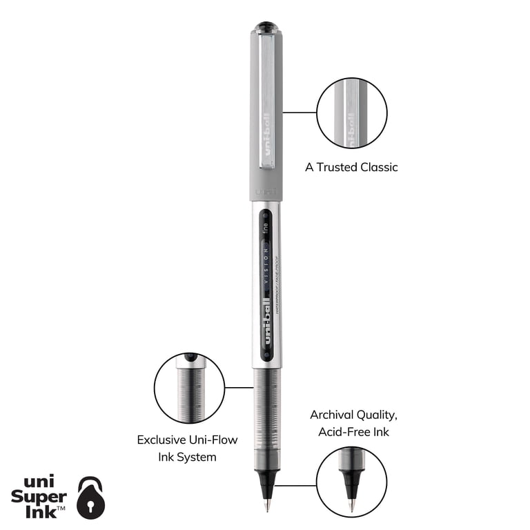 uniball Vision Rollerball Pens, Fine Point, 36-Pack photo 3