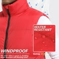 thumbnail image 3 of Y.F.H sunbest Men's Puffer Vest Sleeveless Jacket Outdoor Winter Warm Lightweight Quilted Outerwear Vest, 3 of 6