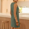 thumbnail image 5 of MaFYtyTPR Tank Dress for Women Fashion Polka Dots Women Casual Comfortable Solid Color Sleeveless Round-Neck Split Slim Dresses Army Green L, 5 of 5