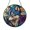 Acrylic 3.5 Inch, variant on Wolf Portrait Window Hanging – Glass Style Art1701