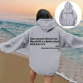 thumbnail image 2 of Cnbwig Oversized Hoodies for Women Word Graphic Letter Hoodies Vintage Trendy Sweatshirts Preppy Drop Shoulder Long Sleeve Tops Sweatshirts for Fall and Winter Grey XXL, 2 of 7