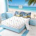 thumbnail image 5 of Manfei Watercolor Sea Turtle Bedding Comforter Set for Kids Boys and Girls, Coastal Sealife King Bedding Sets, Polka Dots Reversible 7 Pieces, 5 of 6