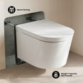 thumbnail image 3 of Hugo H Wall-Hung Toilet in Glossy White with Supporting Frame, 3 of 13