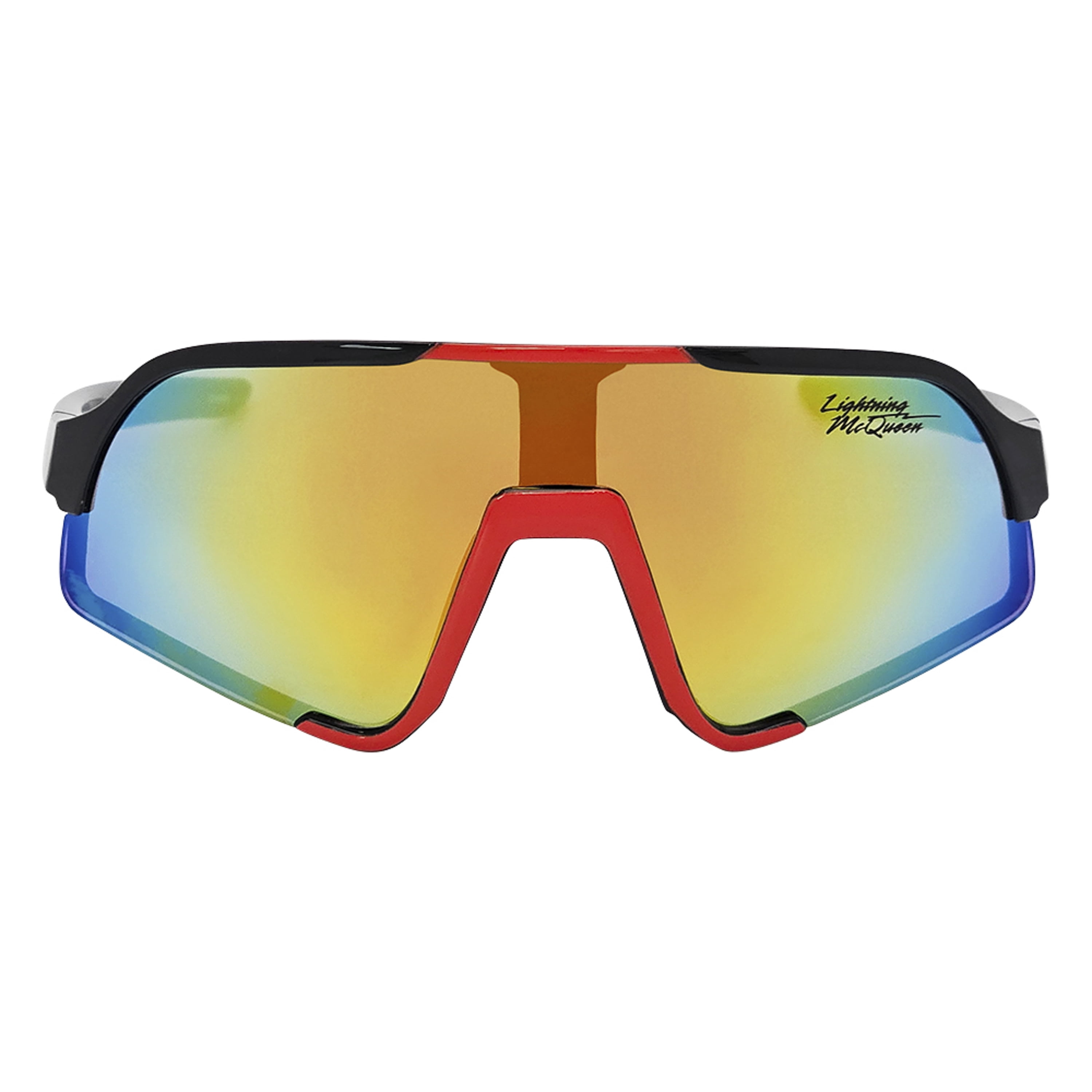 Lightning McQueen Thin Frame Oversized Sports Wrap Sunglasses