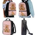 thumbnail image 3 of Yuyamidu Kawaii Capybara 4 Piece Kids School Bag Set with Lunch Bag Pencil Case and Water Bottle Carrier for Girls Boys Elementary Middle School, 3 of 7