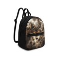 thumbnail image 2 of Eheartsgir Mystic Wolf Pattern Mini Backpack for Outdoor Work, Adjustable Strap Waterproof Handbag Polyester Lightweight Small Backpack, 2 of 8