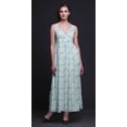 thumbnail image 5 of Bimba Robe Longue Chic Imprimée Teinture sur Nœuds pour Femmes Boho Été Maxi Plage - Très Petit, 5 of 5