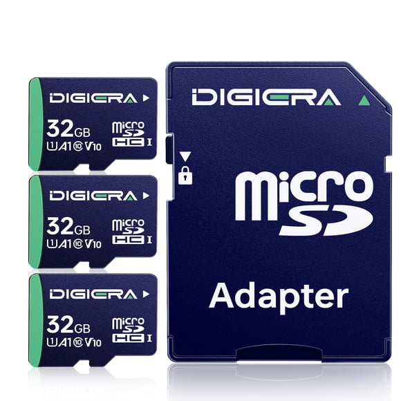 Tarjeta de memoria DIGIERA CT100 microSDHC UHS-I 32GB con adaptador 3PK