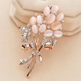 thumbnail image 3 of Gran oferta, broche de flor de piedra de ópalo a la moda, hermosos accesorios de ropa de diamantes de imitación, ramillete para mujer, regalo de cumpleaños TUNC Sencillez, 3 of 5