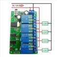 thumbnail image 4 of 5X AD22B04 Relé de 4 Canales DTMF Decodificador de Señal de Tono Módulo de Relé de Control Remoto 12 V CC para PLC Smart Home, 4 of 5