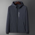 thumbnail image 2 of XINPING Sun Shirt UPF 50+ Men's Fishing Shirt Long Sleeve UV Protection Lightweight Casual Hoodie for Swimming Running Hiking, 2 of 4