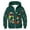 Dark Green, variant on 67 shirt G'irls Cartoon Graphic Zip Up Hoodie Long Sleeve Pullover Jacket With Anime Print For K'ids Casual Wear And Outdoor Activities