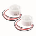 thumbnail image 1 of HLONK [2pcs Mini PIR Sensor] 1/2pcs Mini PIR Infrared Motion Sensor | Automatic Smart Switch Controller | DC 12V 24V Human Body Induction Indoor Outdoor Lamp Detector, 1 of 5
