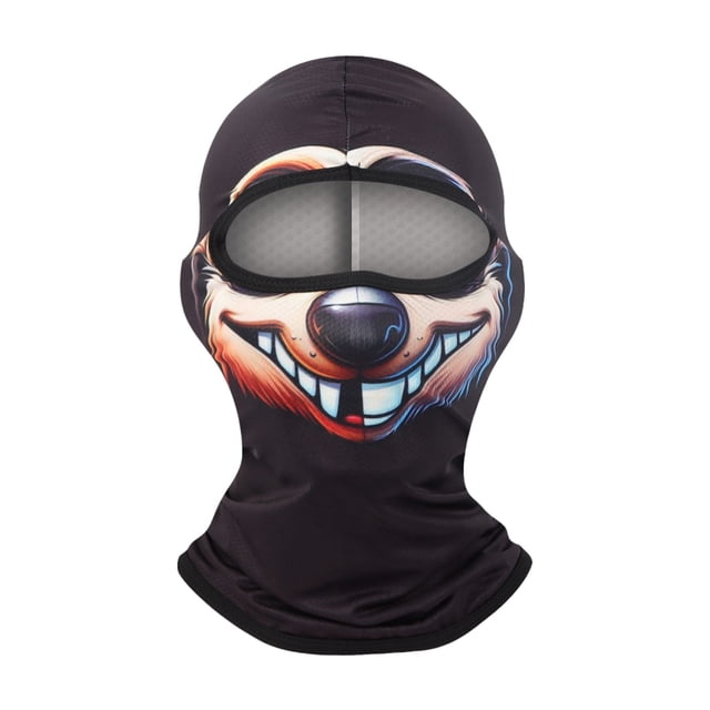 3D Animal Headgear Sunscreen Outdoor Sports Riding Play Funny Bike Motorcycle Lined Hood Face