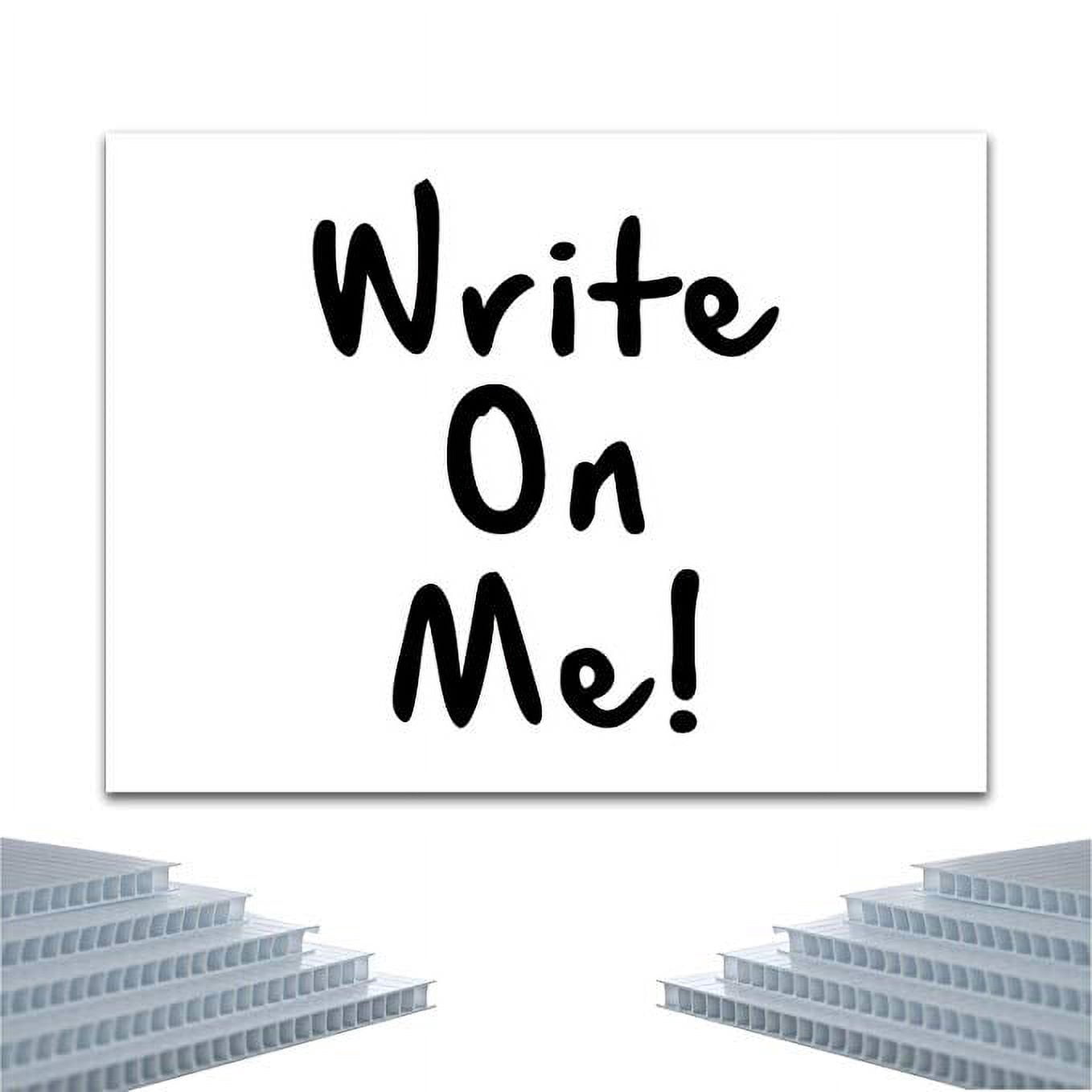 Pack of 50 Sheets Corrugated Plastic 4MM White Blank Yard Signs 24" x 18" Short-Flute