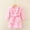 Pink, variant on Toddler Baby Boys Girls Hooded Thick Warm Flannel Bathrobe Night-robe Pajamas Coffee 4-5 Years