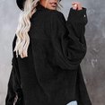 thumbnail image 5 of Astylish Camisas de pana para mujer Blusas casuales de manga larga con botones Top (negro), 5 of 5