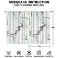 thumbnail image 2 of Grey Marble Curtains-blackout Curtains Bedroom Decor Living Room Darkening Grommet Window Drapes 2 Panels Set 41"x63", 2 of 2