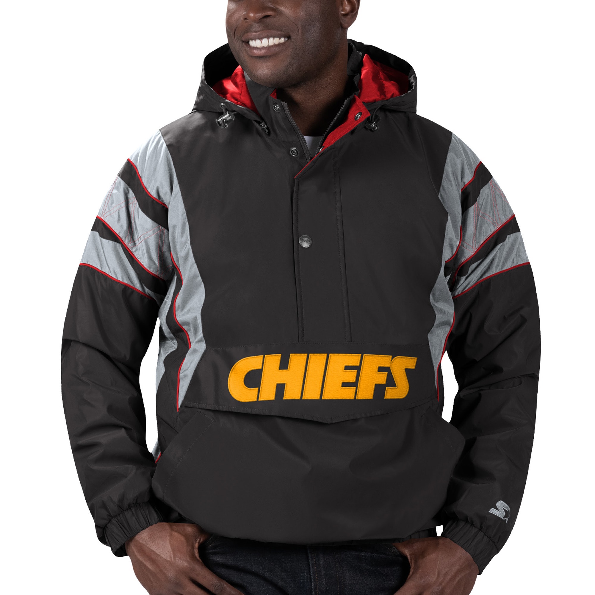 black chiefs starter jacket