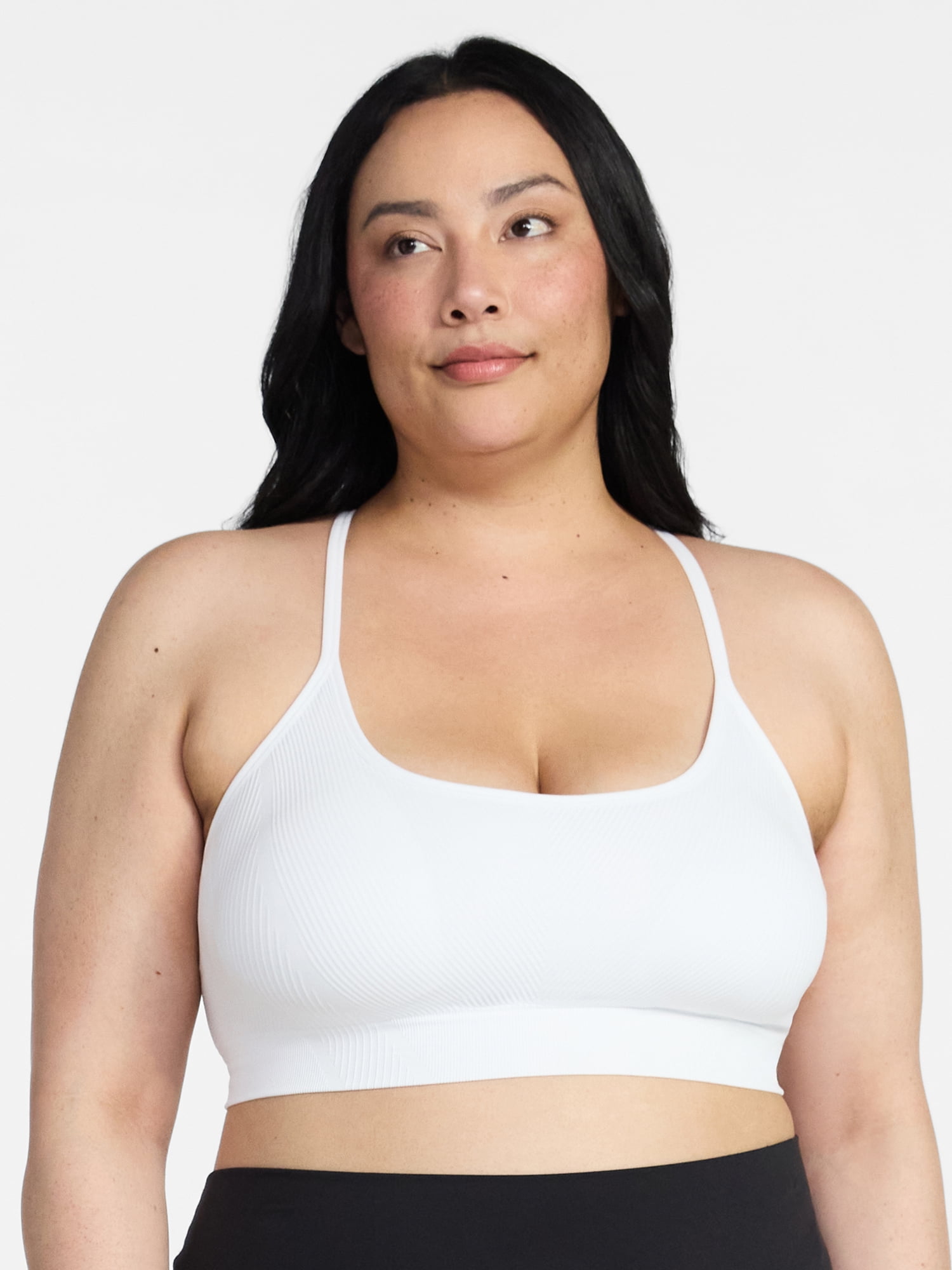 Avia Women's Low Support Seamless Textured Cami Sports Bra, Sizes XS-XXXL
