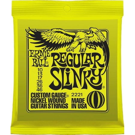 Ernie Ball 2221 Nickel Regular Slinky Electric Guitar Strings 3 Pack