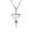 Blue, variant on Womens Blue Opal Judaica Star of David Pendant Necklace Bat Mitzvah