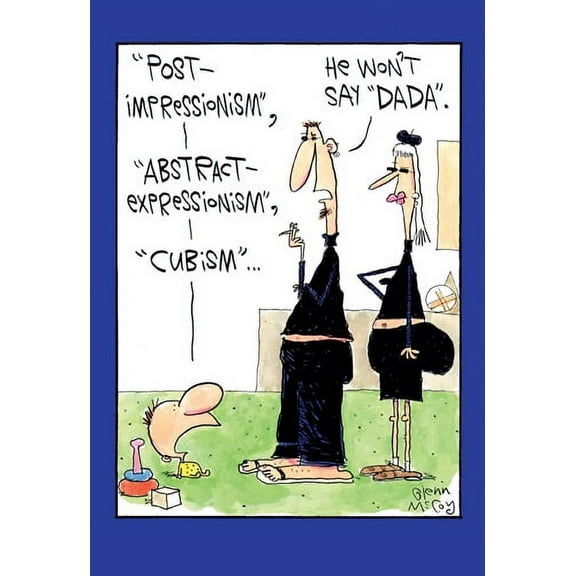 Nobleworks Say DaDa Funny / Humorous McCoy Bros New Baby Congratulations Card