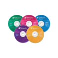CDR Discs 700MB/80min, 52x, Slim Jewel Cases, Assorted Colors, 25/Pack