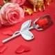 thumbnail image 5 of Rosa roja auténtica preservada | Rosa de cristal con romántica luz LED | Flor eterna de aleación | Regalo para ella en su aniversario de bodas, San Valentín o cumpleaños | Elegante caja de recuerdos, 5 of 5
