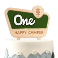 thumbnail image 1 of Cake topper de madera Raoformi One Happy Camper, 1 of 7