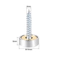 thumbnail image 4 of Uxcell 14mm Tornillos de Espejo Tapas Decorativas Cubierta Clavos Acero Inoxidable 2Pack, 4 of 5