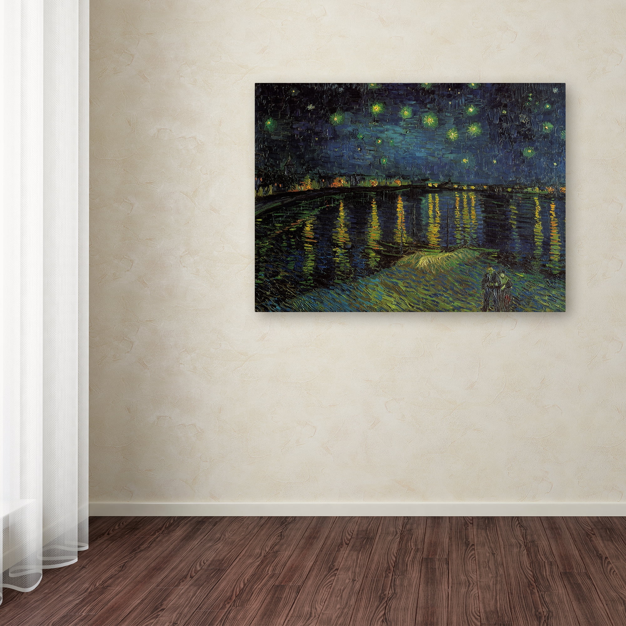 Vincent van Gogh 'Starlight Over the Rhone' Canvas Art