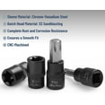 thumbnail image 3 of Bates- Torx Bit and Socket Set, 25 pcs, 1/4" 3/8" & 1/2" Drive, Star Bits T8-T60, E-Torx Sockets E4-E22, Torx Bit Set, 3 of 9