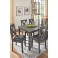 thumbnail image 7 of Pemberly Row Contemporary Gray Dining Table and Chairs - Set of 7, 7 of 7