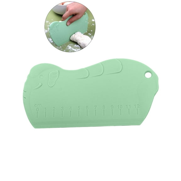 WNFJR Silicone Dough Scraper Silicone Spatula Bench Scraper Baking Scraper Food Scraper Kitchen Supply Scraper with Scale Silicone Bench Cutter Kitchen Supplies