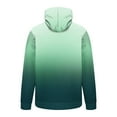 thumbnail image 5 of Momasggi Gradient Hoodies for Men Big and Tall Fleece Pullover Tops Slim Fit Long Sleeve Drawstring Hooded Sweatshirts Fall Winter Going Out Sweatshirt with Pockets Green S, 5 of 6