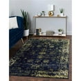thumbnail image 1 of Unique Loom 3141606 3 ft. 3 in. x 5 ft. 3 in. Casino Sofia Rectangular Rug, Navy Blue, 1 of 2