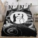 thumbnail image 3 of Juego de cama de tres piezas Pesadilla antes de Navidad, edredón cálido y cómodo, ropa de cama suave, regalo de Navidad para niños y adultos, dos fundas de almohada, una funda de edredón, 3 of 6