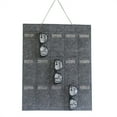 thumbnail image 2 of XMMSWDLA Sunglasses Organizer Storage, Hanging Wall Pocket Glasses Organizer - 15 Felt Slots Sunglass Organizer Holder Eyeglass Display with Sturdy Rope (Gray, Small), 2 of 2