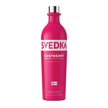SVEDKA Raspberry Flavored Vodka, 750 ml Bottle, 35% ABV