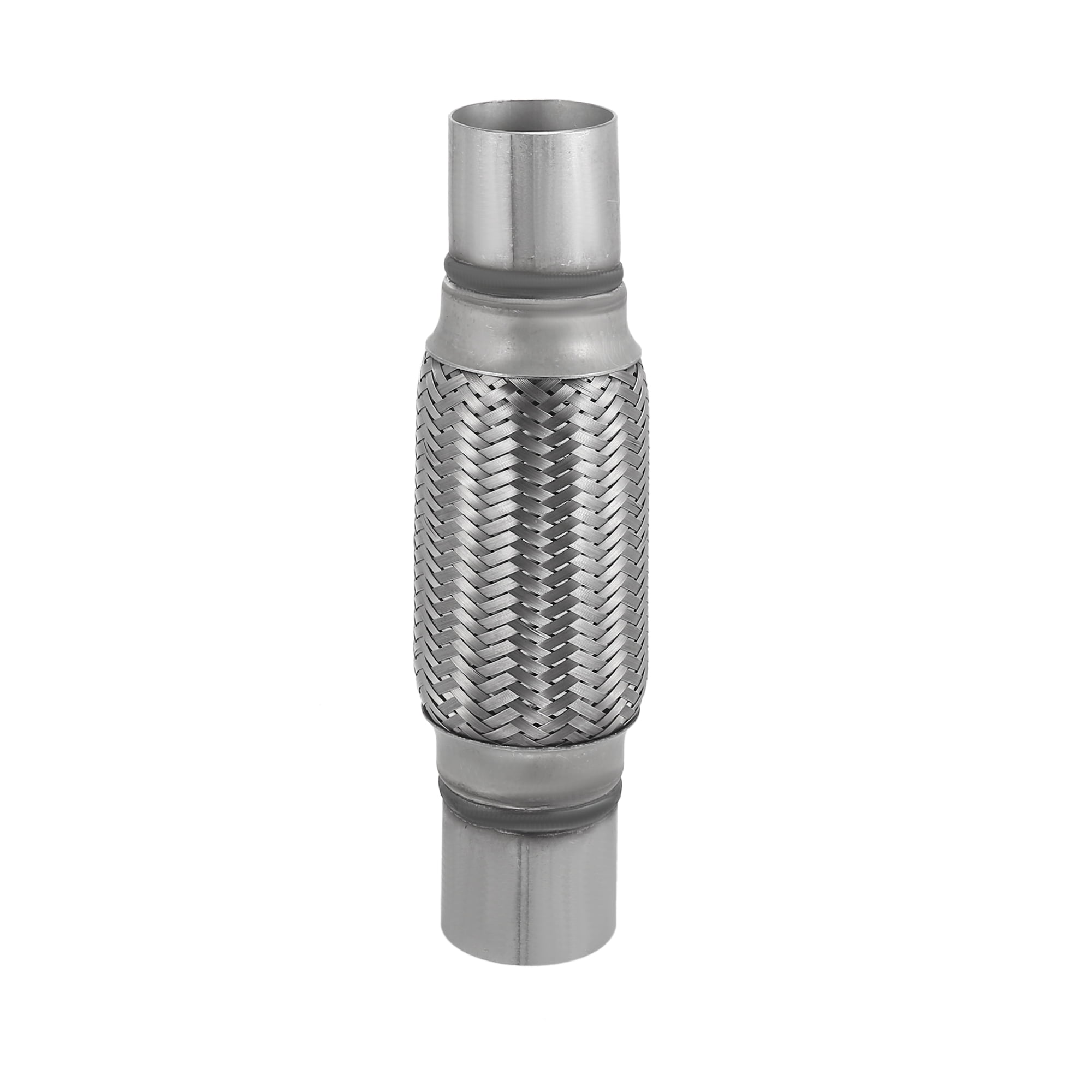2"x6"x10" Car Exhaust Flexible Pipe Tubing Universal Exhaust Joint with Welding Extension Pipe Stainless Steel