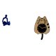 thumbnail image 1 of Juego de figuras de pensador abstracto que incluye estatua, reloj de pared, reloj de gato, moderno reloj de madera colgante, decoración, función silen, 1 of 8