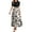 Beige, variant on TQWQT Dresses for Women 2025 Short Sleeve Teacher Dress Floral Print Office Maxi Dresses Empire Waist Cute Patchwork Ruffle Hem A Line Dresses Plus Size Modest Clothing Black S