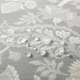 thumbnail image 4 of MARTHA STEWART Distressed Jacobean Indoor Outdoor Decorative Pillow 2-Pack Set, UV Fade Resistant, Water Repellent, Printed Floral Design, Grey, 18"x18", 4 of 9