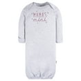 thumbnail image 3 of Gerber Baby Neutral Lap Shoulder Gowns, 4-Pack, Preemie-0/6 Months, 3 of 8