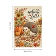 thumbnail image 3 of Welcome Fall Garden Flag, 12x18 Inch Maple Leaf Yard Banner, Autumn Pumpkin Sunflower Yard Flags for Thanksgiving Rustic Seasonal Outside Outdoor Decoration, 3 of 7