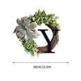 thumbnail image 2 of Kayannuo Mothers Day Home Decor 26 Letters Decorative Wreath Door Hanging Home Decor Letters With Bow Knot Pendant Rattan Ring Wall Decoration Window Decoration Pendant Mothers Day Gifts, 2 of 4