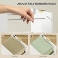 thumbnail image 4 of HOMCOM 3 Drawer File Cabinet Fluted Vertical Filing Cabinet with Lock White, 4 of 10